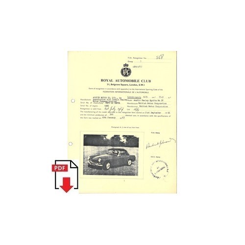 1967 austin healey - healey, sprite